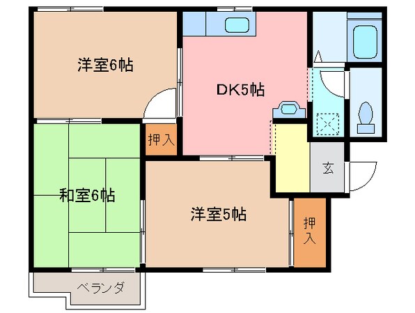 ニューコスモオザキの物件間取画像